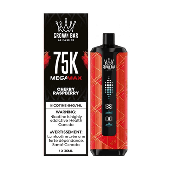 Al Fakher Crown Bar Mega Max 75K - Cherry Raspberry