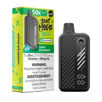 Flavour Beast Beast Mode Max 2 50K Flavour Beast Mode Max 2 50k - Super Spearmint Iced