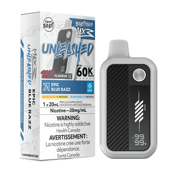 Flavour Beast Unleashed Beast Mode Max 3 60K - Epic Blue Razz Iced