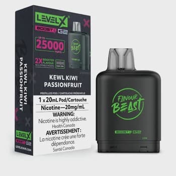 Level X Flavour Beast G2 Boost 25K Pods Level X Flavour Beast G2 Boost 25k Pod - Kewl Kiwi Passionfruit