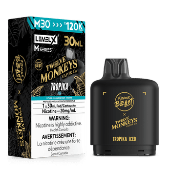 Level X Flavour Beast Twelve Monkeys M30 120K Pod - Tropika Iced