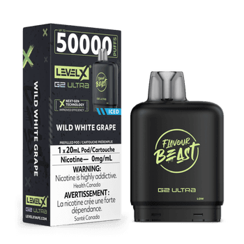Level X Flavour Beast G2 Ultra 50K Pod - Wild White Grape Iced (0mg)