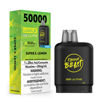 Level X Flavour Beast G2 Ultra 50K Pod - Super Sour Lemon Iced