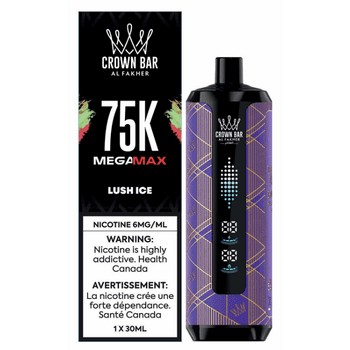 Al Fakher Crown Bar Mega Max 75K Al Fakher Crown Bar Mega Max 75K - Lush Ice