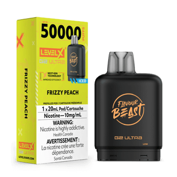 Level X Flavour Beast G2 Ultra 50K Pod - Frizzy Peach Iced (10mg)