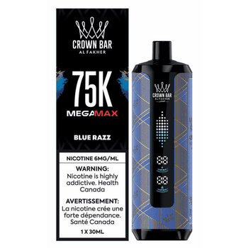 Al Fakher Crown Bar Mega Max 75K Al Fakher Crown Bar Mega Max 75K - Blue Razz
