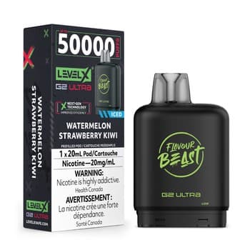 Level X Flavour Beast G2 Ultra 50K Pods Level X Flavour Beast G2 Ultra 50k - Watermelon Strawberry Kiwi Iced