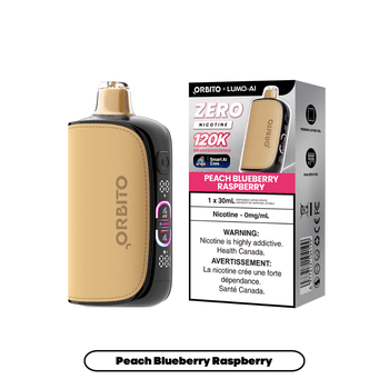 Orbito Lumo AI Zero Nicotine 120K - Peach Blueberry Raspberry