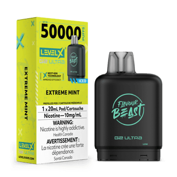 Level X Flavour Beast G2 Ultra 50K Pod - Extreme Mint Iced (10mg)