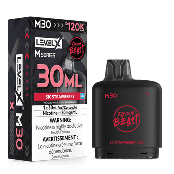 Level X Flavour Beast M30 120K Pod - Sic Strawberry Iced