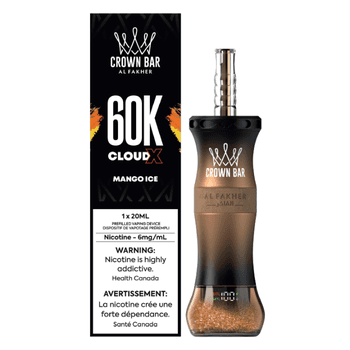 Al Fakher Crown Bar Cloud X 60K - Mango Ice