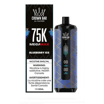 Al Fakher Crown Bar Mega Max 75K Al Fakher Crown Bar Mega Max 75K - Blueberry Ice
