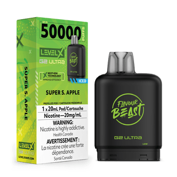 Level X Flavour Beast G2 Ultra 50K Pod - Super Sour Apple Iced