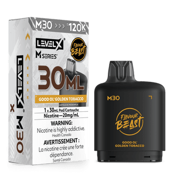 Level X Flavour Beast M30 120K Pod - Good Ol' Golden Tobacco