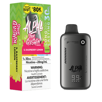 Flavour Beast Alpha Sour Gushin' Series 80K - S. Raspberry Lemon