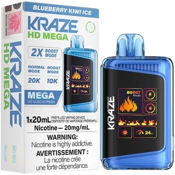Kraze HD Mega 20K Kraze HD Mega - Blueberry Kiwi Ice