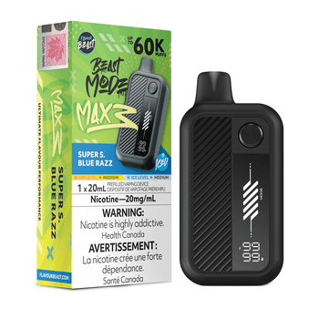 Flavour Beast Mode Max 3 60K - Super S. Blue Razz Iced