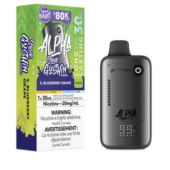 Flavour Beast Alpha Sour Gushin' Series 80K - S. Blueberry Grape