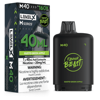 Level X Flavour Beast M40 160K Pod - Gusto Green Apple