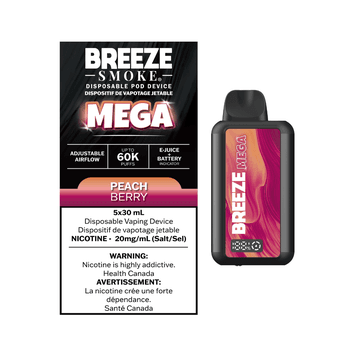 Breeze Mega 60K - Peach Berry