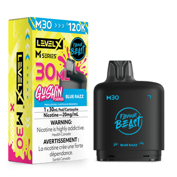 Level X Flavour Beast Gushin' Series M30 120K Pod - Blue Razz
