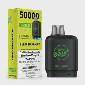 Level X Flavour Beast G2 Ultra 50K Pod - Super Spearmint Iced