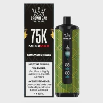 Al Fakher Crown Bar Mega Max 75K Al Fakher Crown Bar Mega Max 75K - Summer Dream