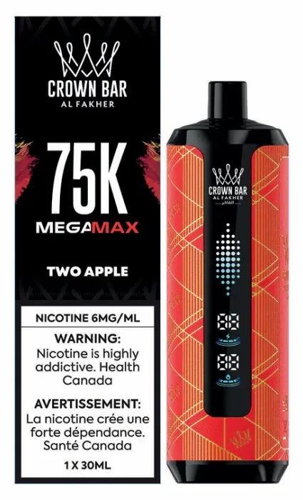 Al Fakher Crown Bar Mega Max 75K Al Fakher Crown Bar Mega Max 75K - Two Apple