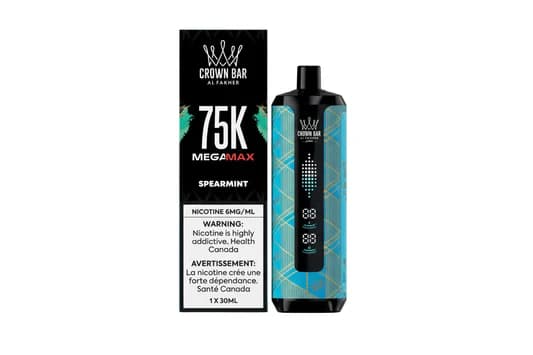 Al Fakher Crown Bar Mega Max 75K Al Fakher Crown Bar Mega Max 75K - Spearmint
