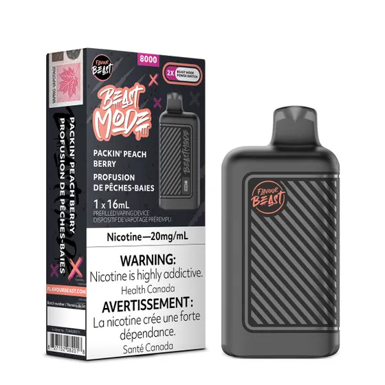 Flavour Beast Mode 8000 - Packin' Peach Berry