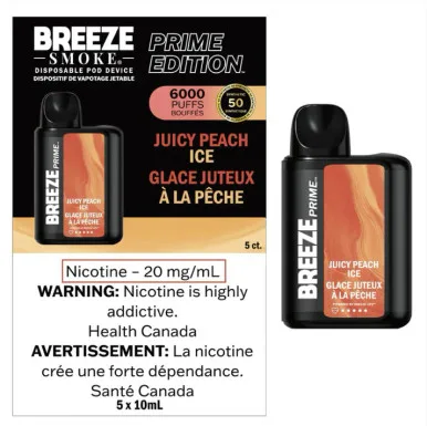 Breeze Prime 6000 BREEZE PRIME 6000 - Juicy Peach Ice