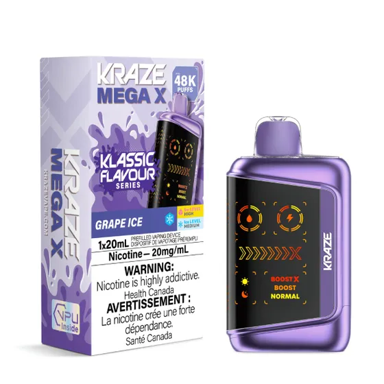 Kraze Mega X Classic - Grape Ice