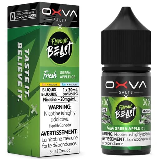 OXVA x Flavour Beast - Fresh Green Apple Ice 30ml Salt