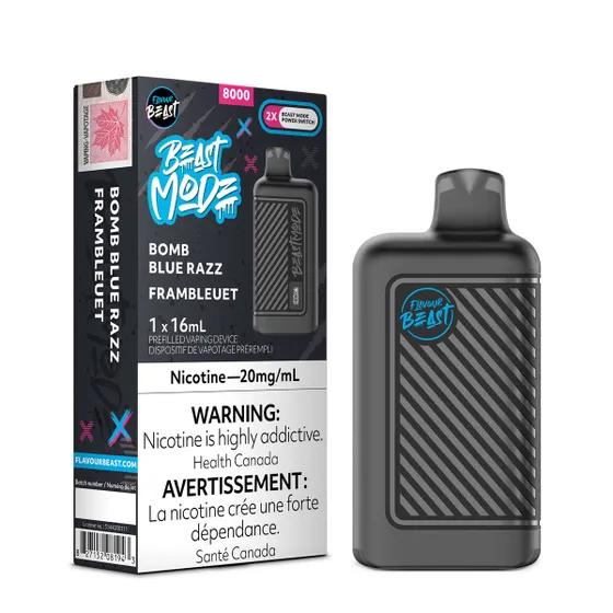Flavour Beast Mode 8000 - Bomb Blue Razz