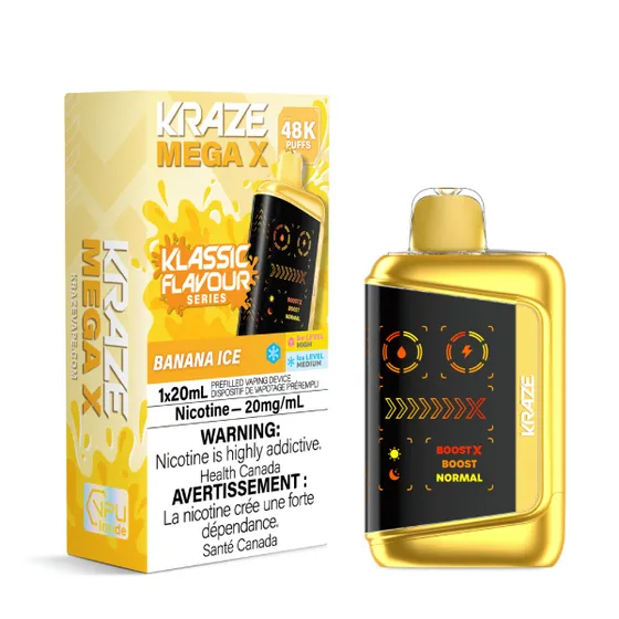 Kraze Mega X Classic - Banana Ice