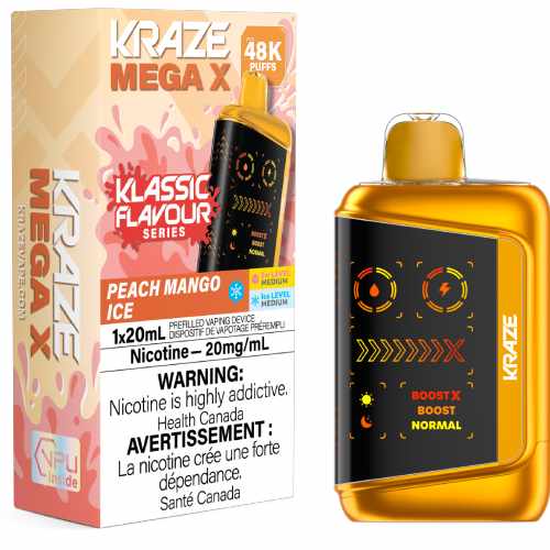 Kraze Mega X Classic - Peach Mango Ice