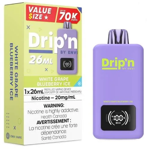 Drip'n By Envi 70K - White Grape Blueberry Ice