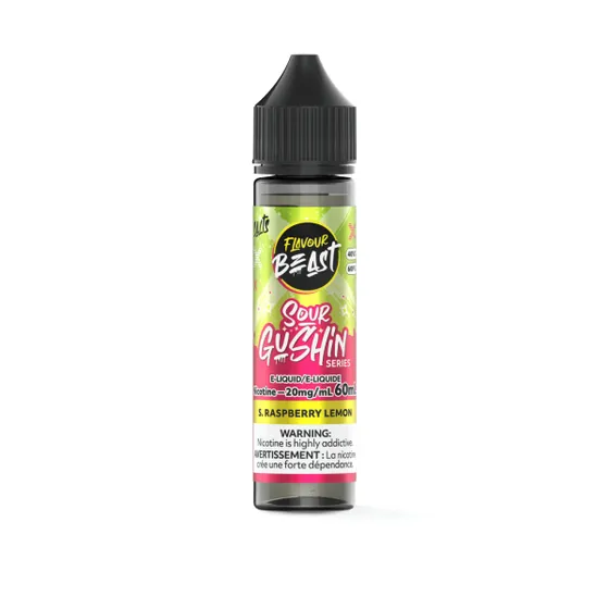 Flavour Beast Sour Gushin' - S. Raspberry Lemon 60ml Salt