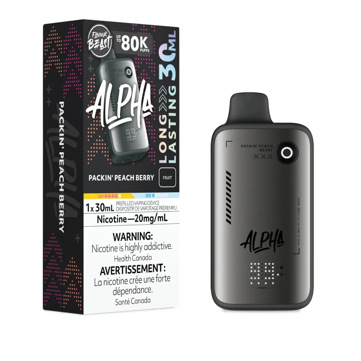 Flavour Beast Alpha 80K Flavour Beast Alpha 80K - Packin' Peach Berry