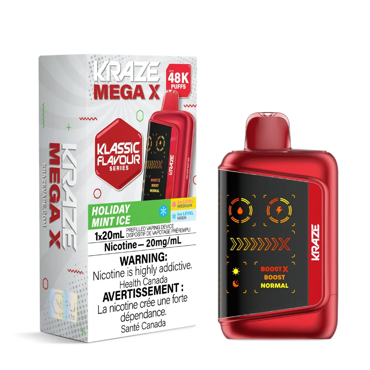 Kraze Mega X Classic - Holiday Mint Ice