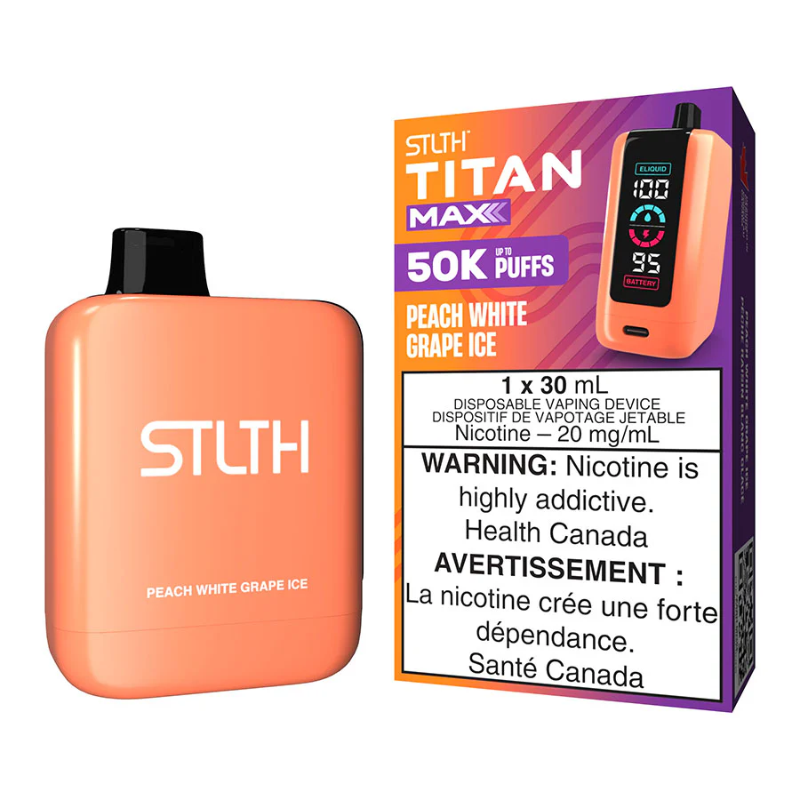 STLTH TITAN MAX 50k - Peach White Grape Ice