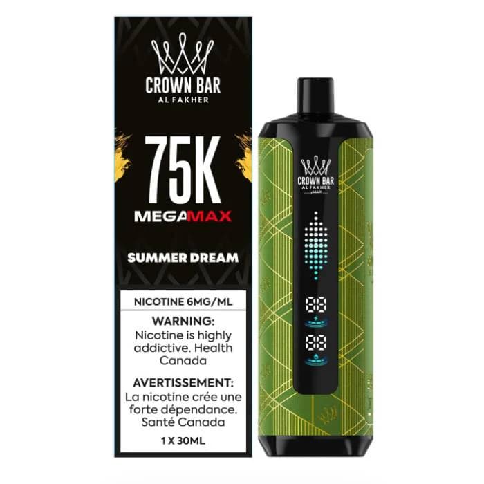 Al Fakher Crown Bar Mega Max 75K Al Fakher Crown Bar Mega Max 75K - Summer Dream
