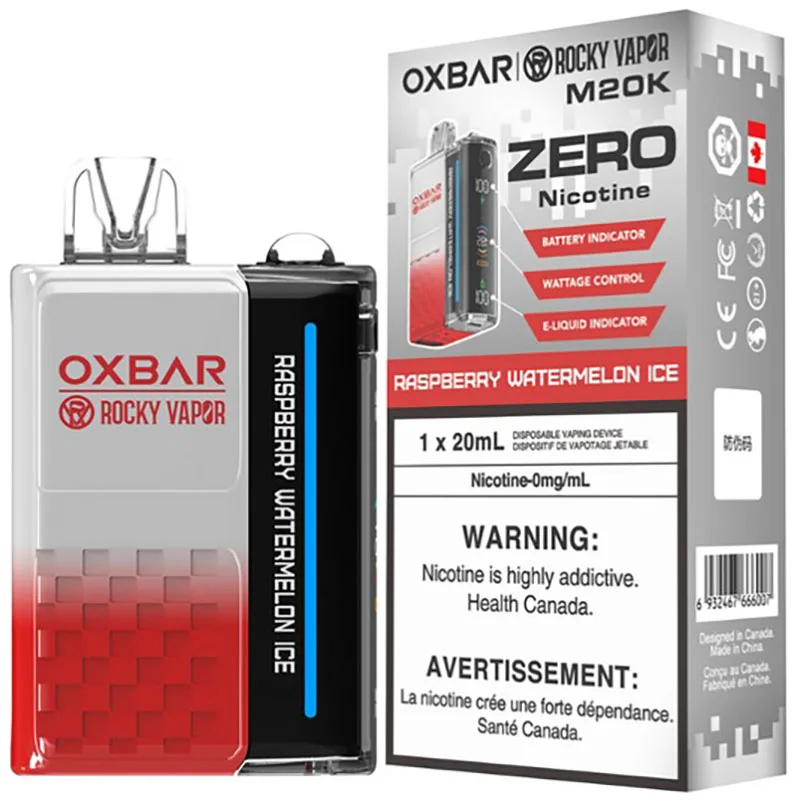 OXBAR x Rocky Vapor M20K Zero Nic OXBAR x Rocky Vapor M20K Zero Nic - Raspberry Watermelon Ice
