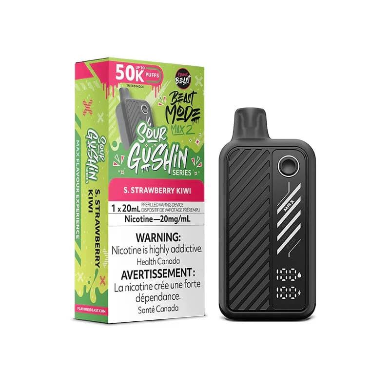 Flavour Beast Beast Mode Max 2 50K Flavour Beast Mode Max 2 50k - Sour Gushin' S. Strawberry Kiwi