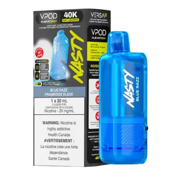 Nasty VERSA X 40K Pod - Blue Razz