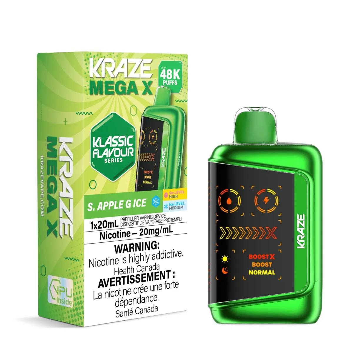 Kraze Mega X Classic - S. Apple G Ice