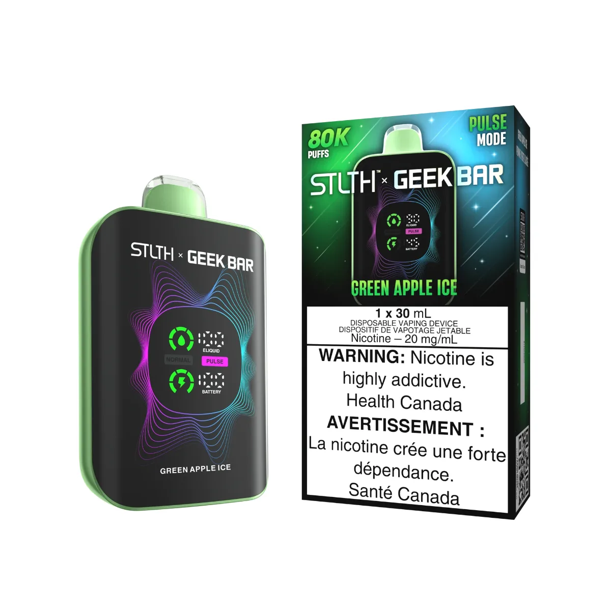 STLTH X GEEK BAR 80K STLTH X GEEK BAR 80K - Green Apple Ice