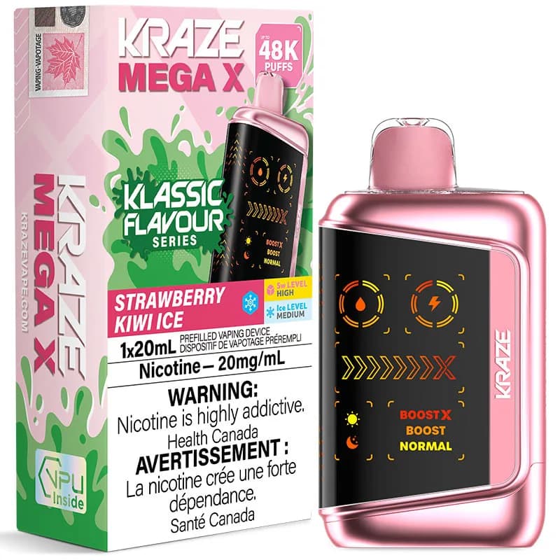 Kraze Mega X Classic - Strawberry Kiwi Ice