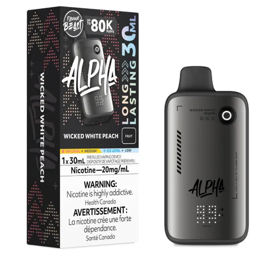 Flavour Beast Alpha 80K - Wicked White Peach