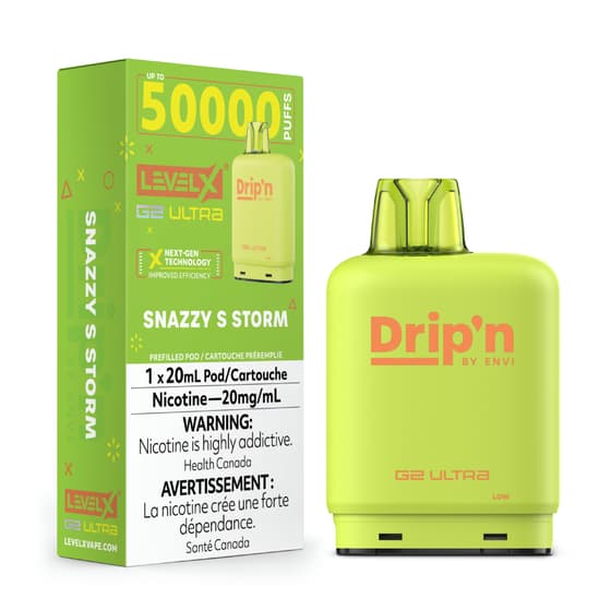 Level X Drip'n G2 Ultra 50K Pods Level X Drip'n G2 Ultra 50k - Snazzy S Storm